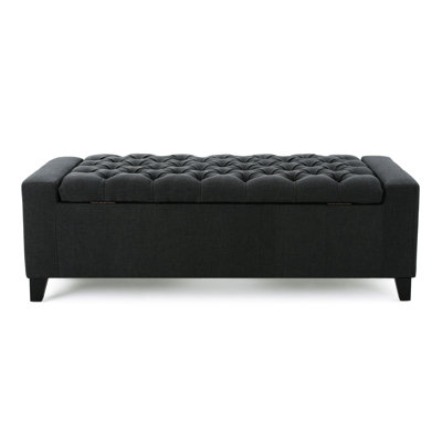Dark Gray With Extra Storage Space - 51.34 In. D X 19.7 W 17.17 H Keeps Your Home Clean For Clutter Control 20.50”D 51.00”W 17.17”H Tidy