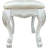 Bone White Finish Vanity Stool