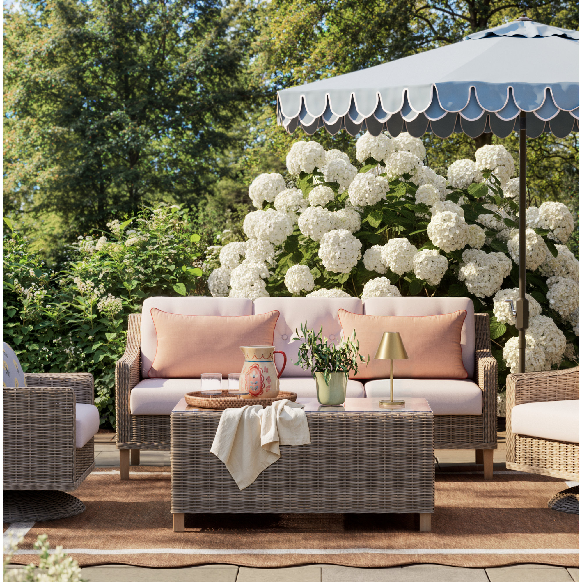 Rivie Pleasuretex™ Indoor/Outdoor Throw Pillow, Pink