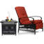Chaise de patio inclinable avec coussins-896599299