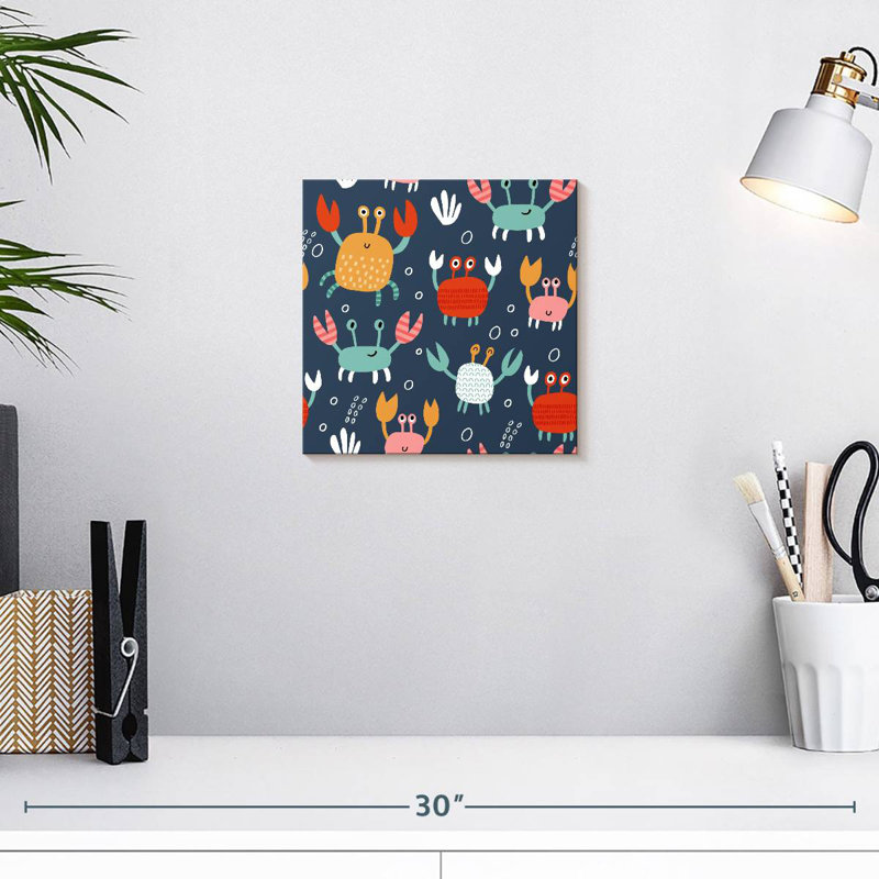 Ashelle, motif de crabes mignons