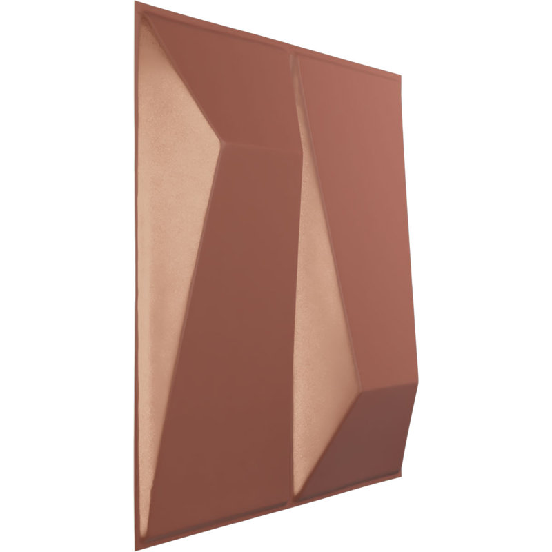 Panneau mural décoratif Locke EnduraWall 3D, Rose champagne métallique nacré universel