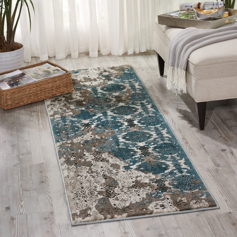 Bourail Floral Area Rug, Runner 66 x 229cm
