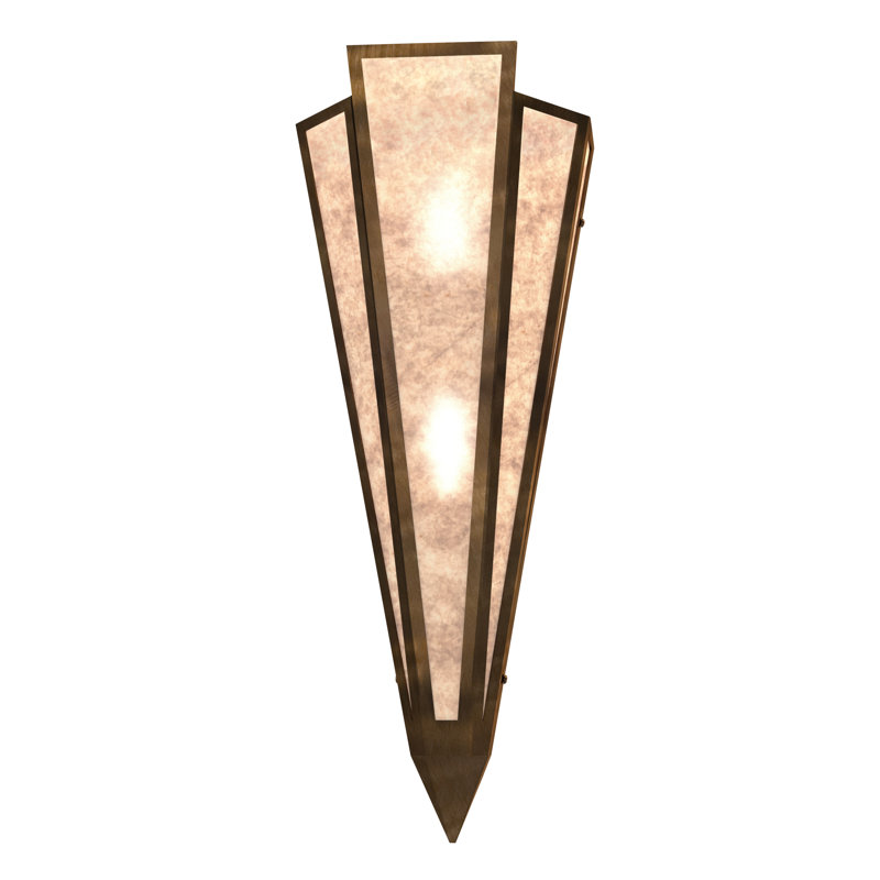 Brum 2 - Light Flush Mounted Sconce, Antique Copper