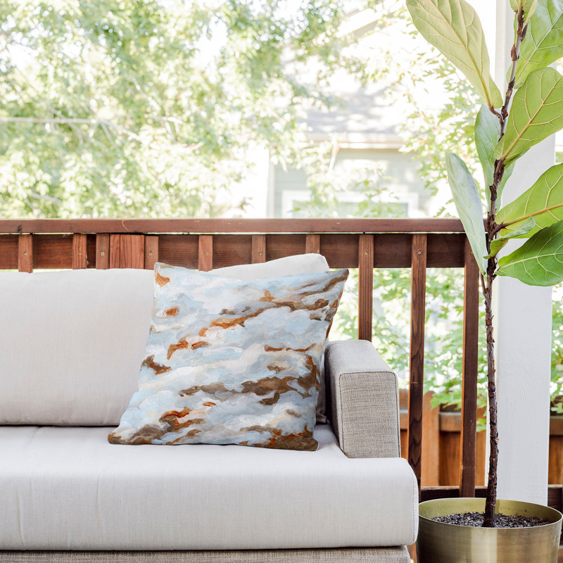  Polyester Indoor/Outdoor Throw Pillow, 18" x 18"