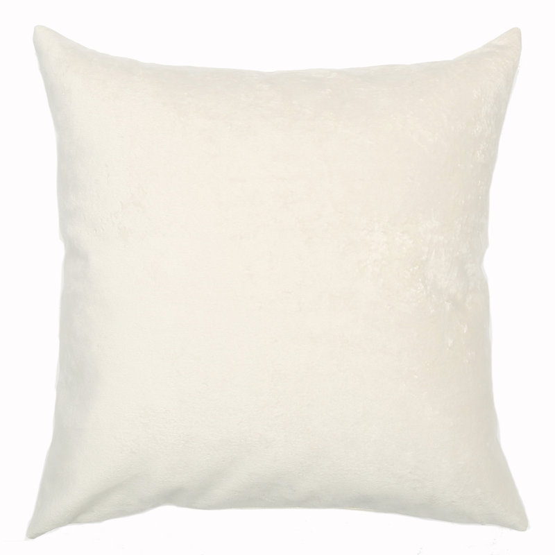 Bismarck Feather Reversible Throw Pillow, 22" x 22", Snow