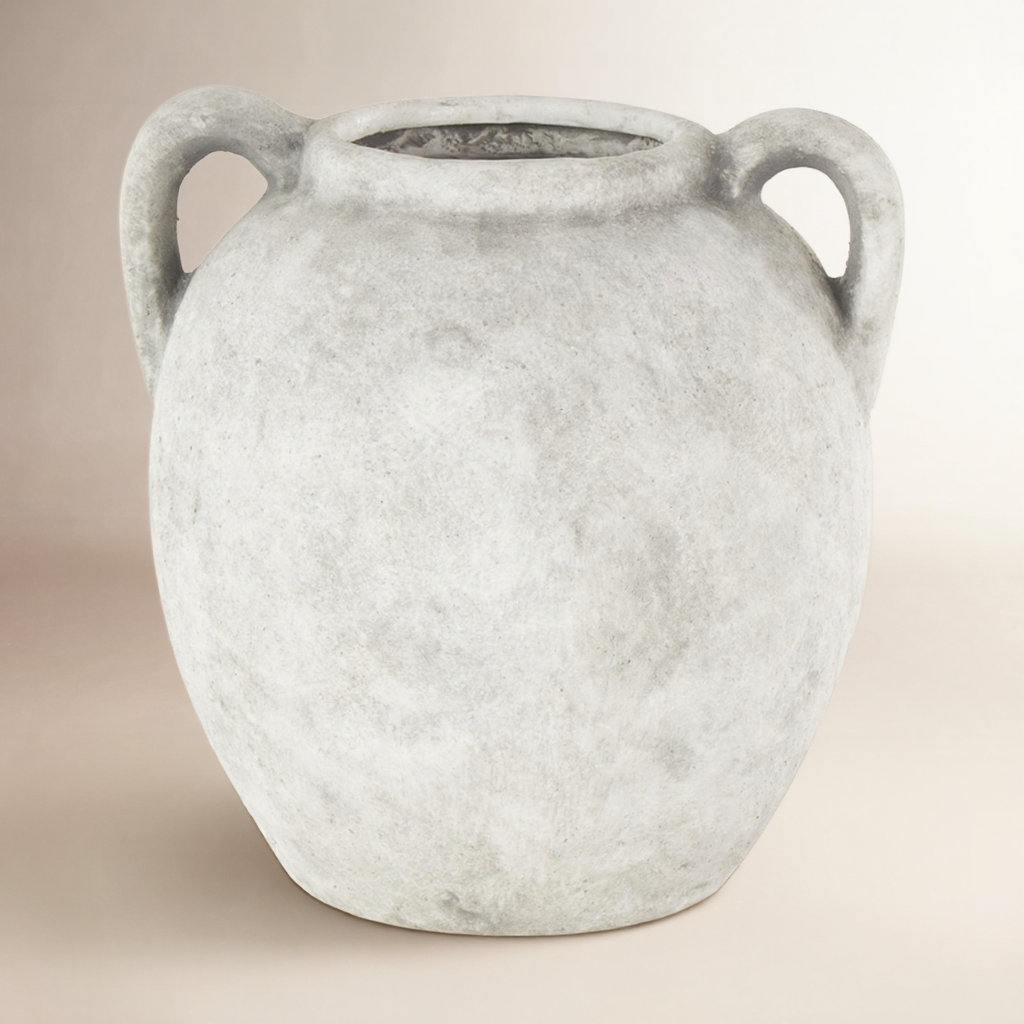 Ceramic Table Vase, White