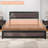 Industrial Platform Bed Frame With Charge Station, No Box Spring Needed-1002091928-1002091931