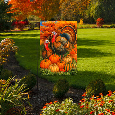 Paire d'automne drapeau de jardin 12 x 18