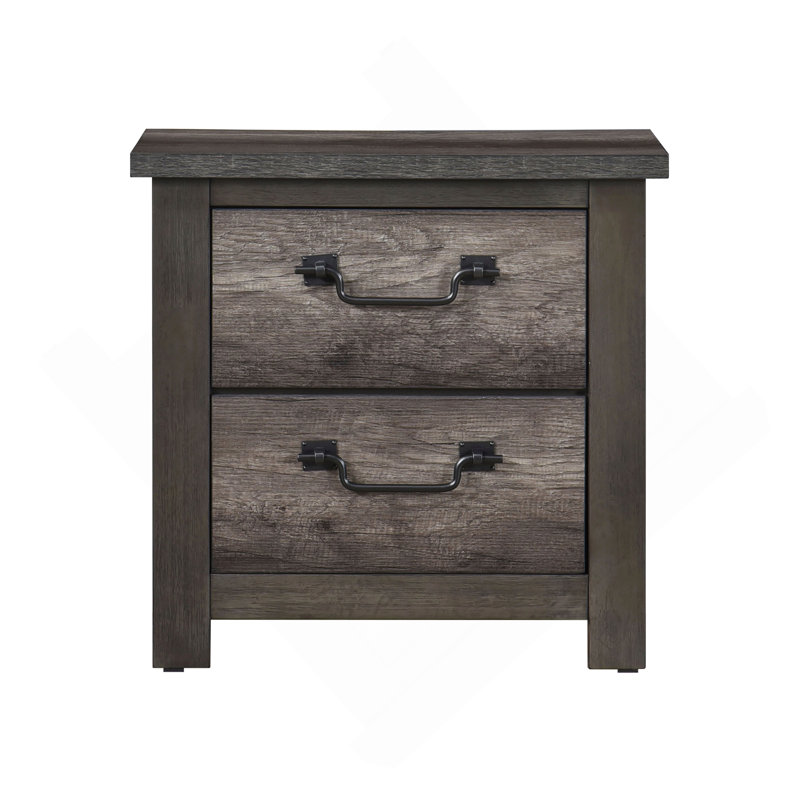 Table de chevet avec 2 tiroirs et 1 table de chevet
