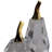 Osiris Luxurious Pear And Apple Figurine Accent - Modern Decorative Objects Decorations For Living Room And Home Decor - Set Of 2, 7.25", Gold/Clear