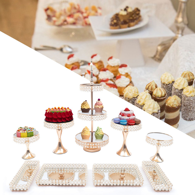 Acrylic Cake Stand Set Display | Afternoon Tea Set Cake Stand - Wedding Set  Dessert - Aliexpress