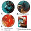 Red Blue Majestic Motion Spiral III - Abstract Spirals Canvas Prints_106173-760972499-760972496