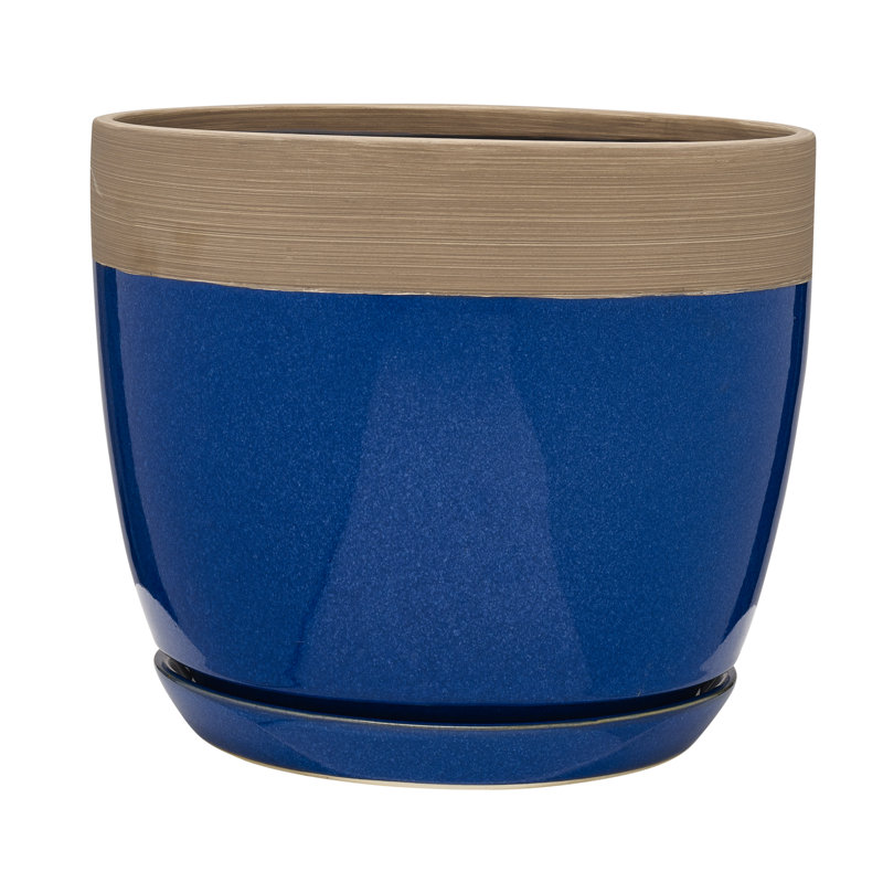 Ana Ceramic Pot Planter with Saucer