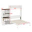 Lit escamotable avec armoire de rangement, support à vin, tiroirs et DEL-319281387