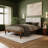 Ardin Solid Wood Bed with Boucle Headboard-698637393-698637392