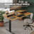 Electric Standing Desk with Large Monitor Shelf & Drawers, Height-Adjustable Ergonomic Desk for Home or Office-1578207756