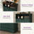 12 Pair Shoe Storage Cabinet With 2 Flip Drawers-1910508187