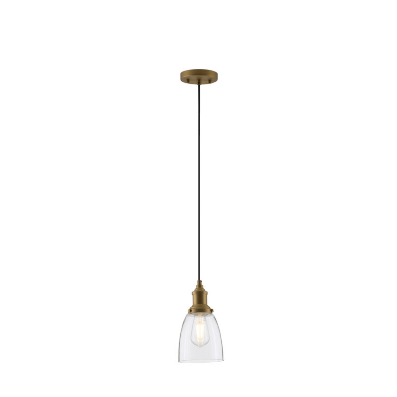 Sitkin 1 - Light Single Pendant, Antique Brass