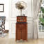Retro Brown Record Player with Bluetooth Speaker Integrated Phonograph and CD Playback