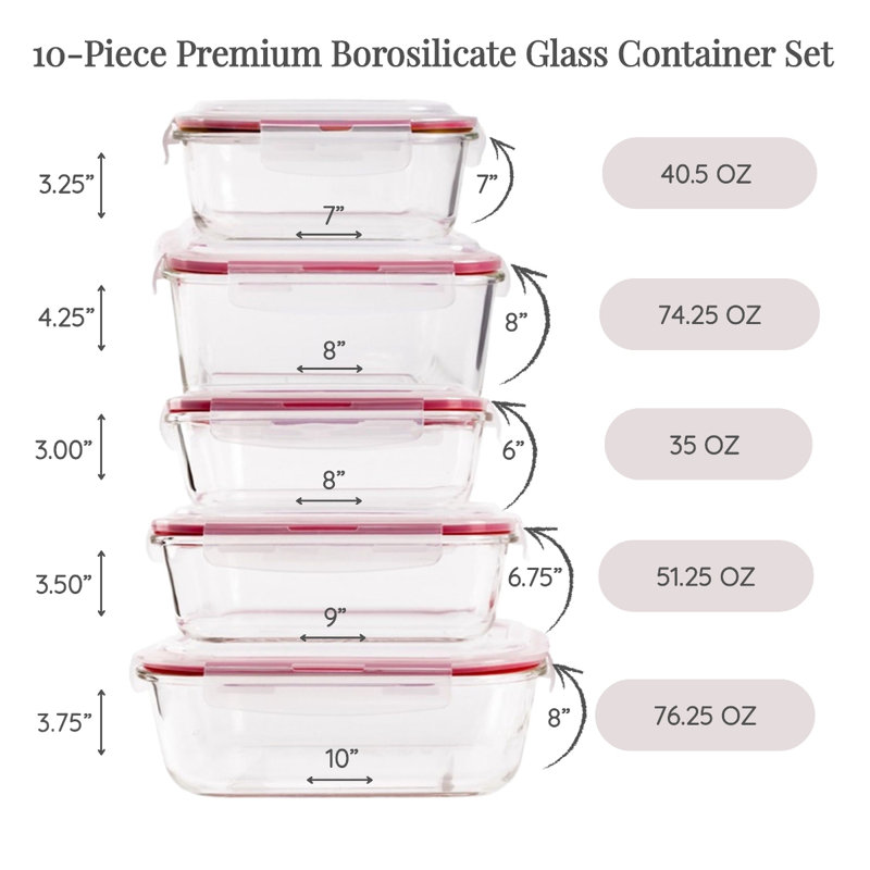 Damoni Glass Food Storage Container