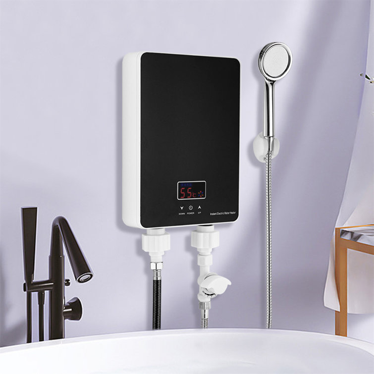 Kitchen Electric Hot Tankless Water Heater Shower Instant Boiler Bathroom  110V