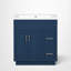 Meuble-lavabo simple de 76 cm (30 po), style Shaker, lavabo en résine, charnières à fermeture amortie, style traditionnel, salle de bain-1769152211-1769152210