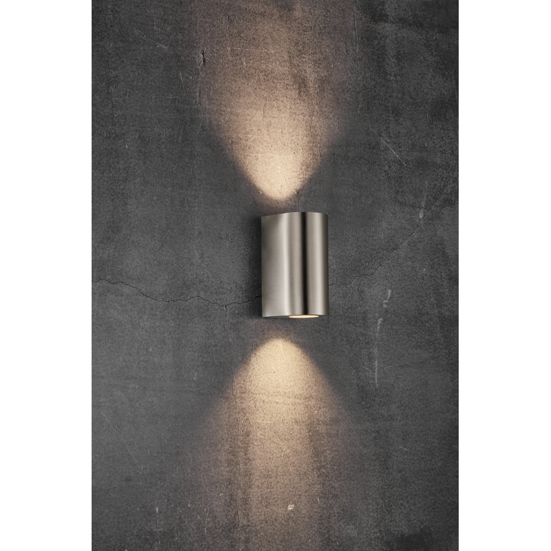 17cm H Outdoor Sconce, Stainless steel