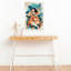 «Happy Woman Eating Pizza Tranquil Vibrant Nature Summer», art mural-129150718