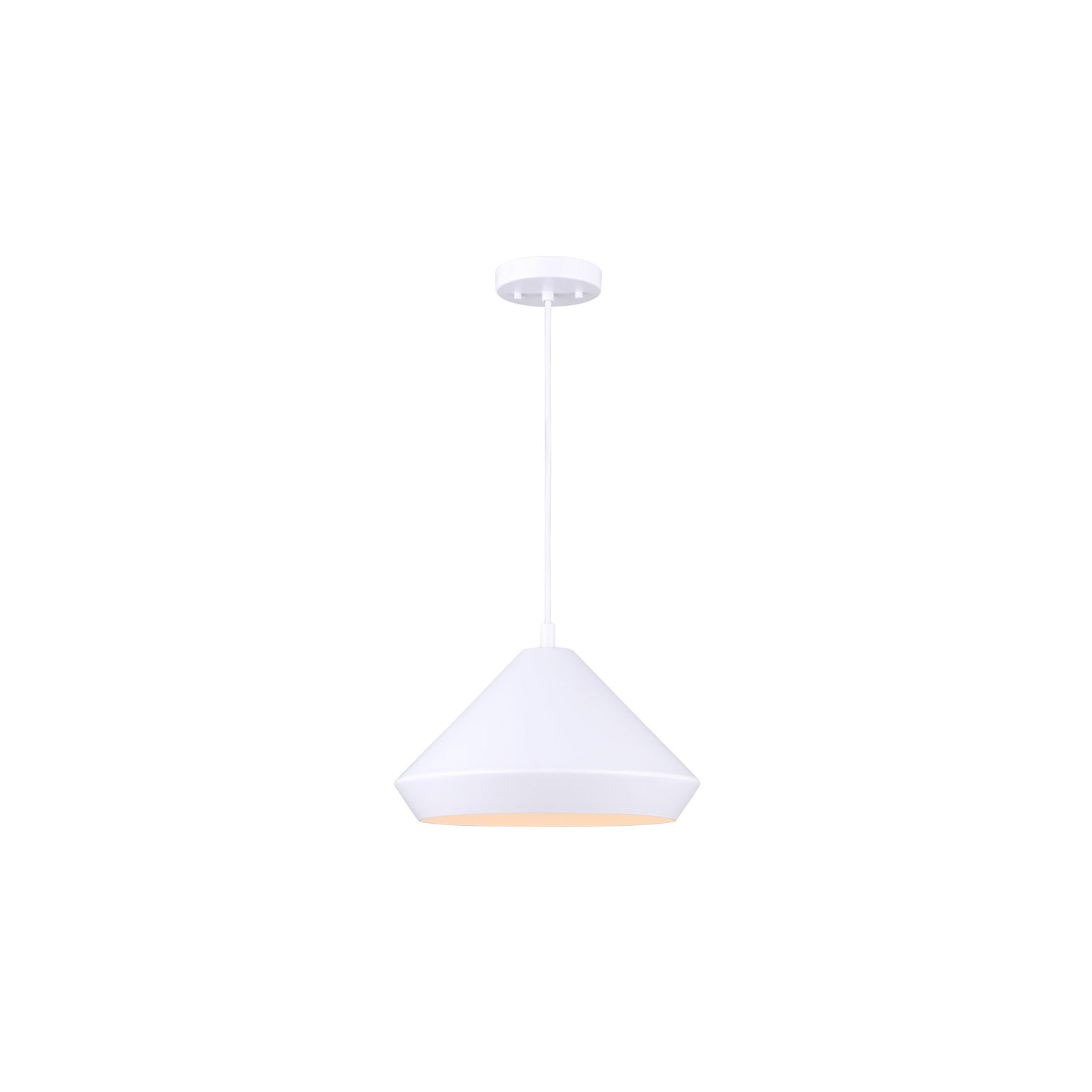 Bertie Single Light Metal Dimmable Pendant, 57.5" H x 10.25" W x 10.25" D