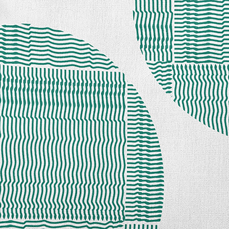 Housse et insert de coussin rectangulaire en polyester pour l'intérieur et l'extérieur, Vert trèfle