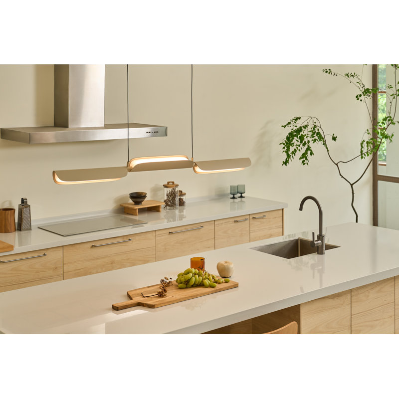 Eder 3 - Light LED Pendant, Oatmeal