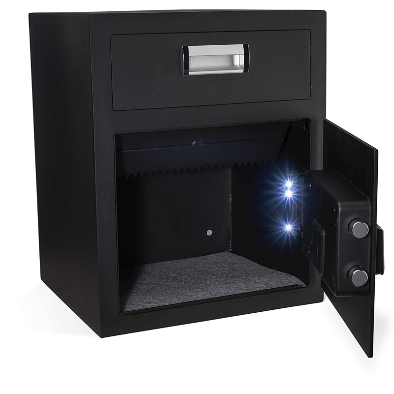 Viking Security Safe VS-40DS / VS-48DS Depository LCD Keypad Safe, 18.9" H x 15.35" W x 13.78" D