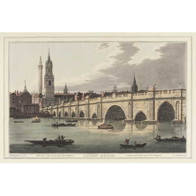 London Bridge by Joseph Stadler - Wrapped Canvas Painting
