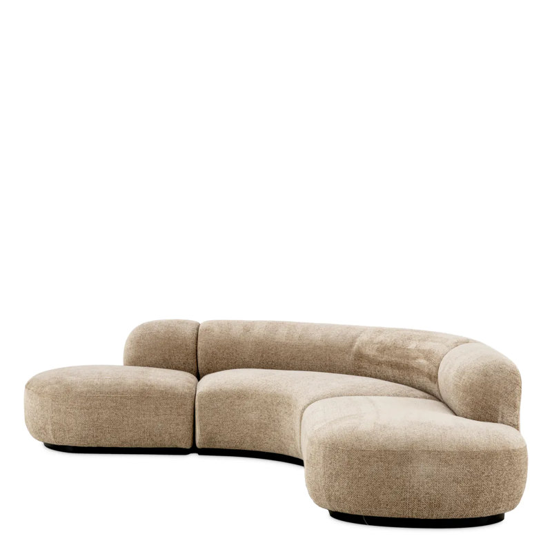 Sofa Bjorn L Lyssa Sand - Right, Middle