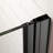 Armani 34" W x 72" H Frameless Pivot Shower Door with 1/4" Clear Tempered Glass