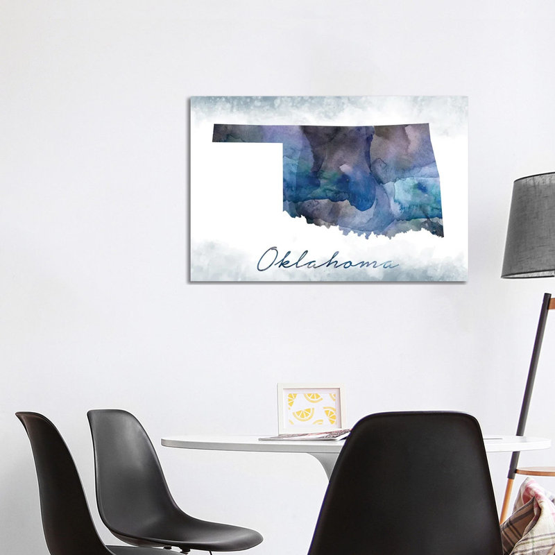 Oklahoma State Bluish - Wrapped Canvas Print, 101.6 cm H x 66.04 cm W x 1.91 cm D