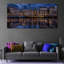 «Amsterdam At Night Wallart», reproduction d'art sur toile-1481596772-1481596775