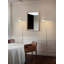 Applique murale enfichable 26 po, lampe murale d'intérieur en métal, lampe murale avec interrupteur marche / arrêt pour le salon, base E26 de 20 W maximum, ampoule non incluse, ivoire-1427179463