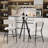 Round Height Pub Table and 2 Teddy fabric Bar Stools-1289607936-1289607942-1289607941