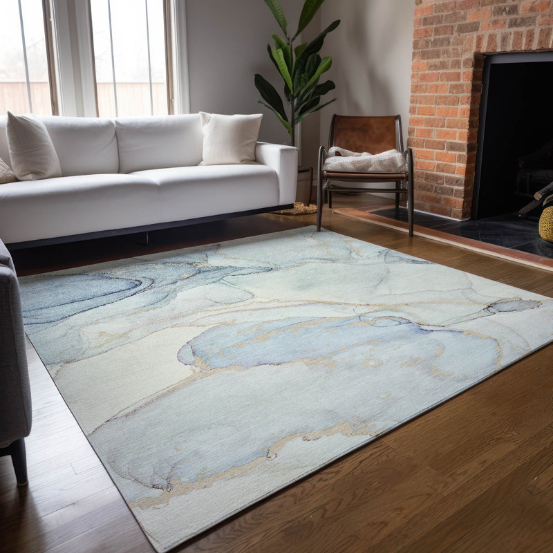 Tapis intérieur / extérieur Alfonzo avec envers antidérapant, Rectangle 9 pi x 12 pi