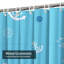 Rideau de douche nautique avec 12 crochets-1026637817