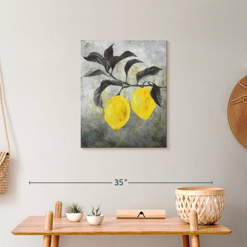 " Yellow Lemons " by Julie P, 20" H x 16" W x 1.25" D
