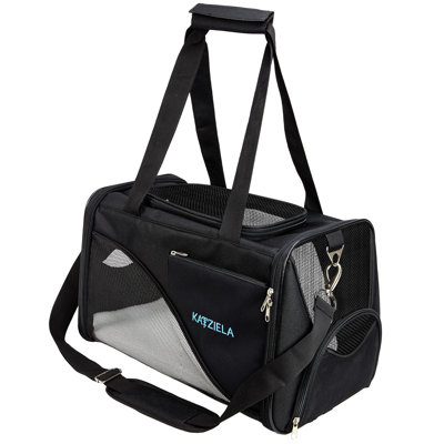 Katziela Safari Sleeper Pet Carrier - Comfortable - Airline Approved For Dogs And Cats