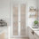 Full-Lite 78" Frosted Glass Bi-Fold Doors With Installation Hardware Kit For 80" Door Opening Height