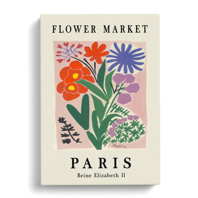XMKTMKT-293 Flower Market Exhibition In Paris No.1 - Wrapped Canvas Print