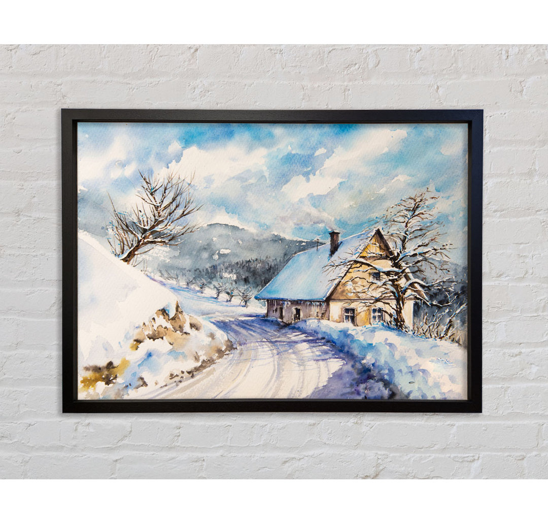 The Winter Retreat - Einzelner Bilderrahmen Kunstdrucke auf Leinwand