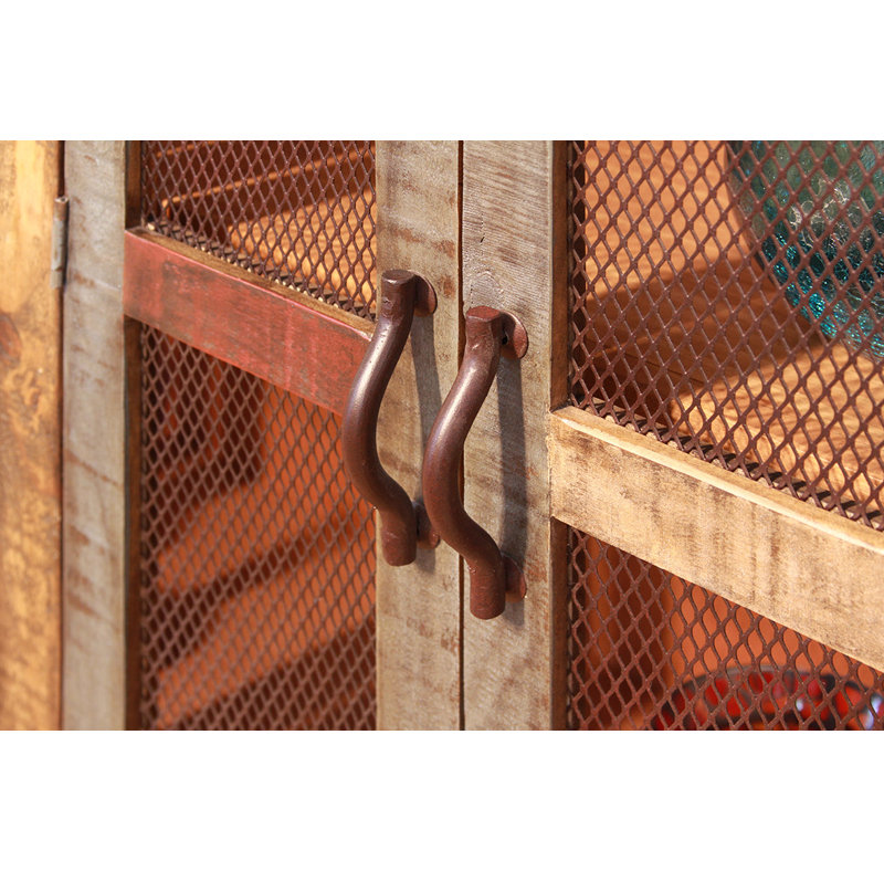 Jaquel 4 Door Cabinet - Mesh Doors