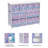 Sorbus 8 Drawers Chest Dresser with Knob Handle in Tie Dye Purple