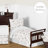 Botanical Taupe Satin Fitted Crib Sheet by Sweet Jojo Designs